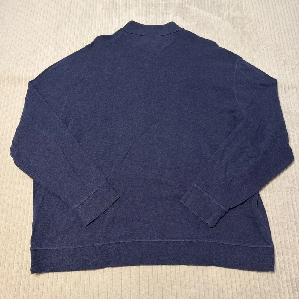 Polo Ralph Lauren 1/4 Zip Pullover Mens 3XB Black Long Sleeve Performance Pony